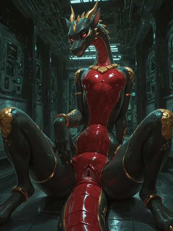 Dragon Pirate on Derelict Spaceship