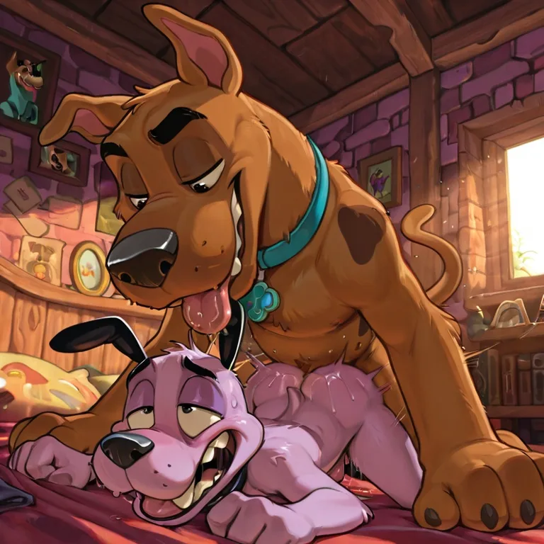 Courage the Cowardly Dog and Scooby-Doo Adventure