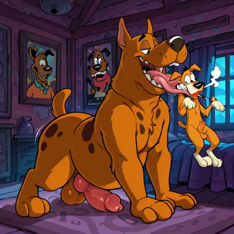Courage the Dog: Stoned Anthro Canine