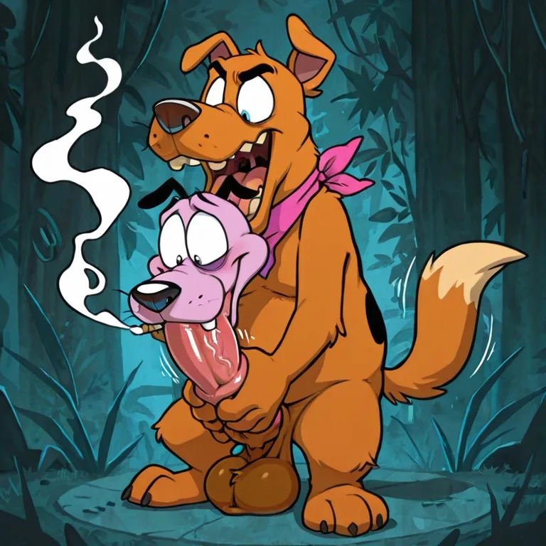 Courage the Cowardly Dog Stoner Scene Toony