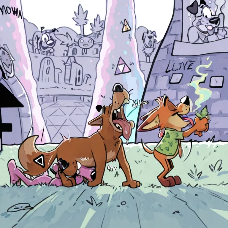 Courage the Cowardly Dog and Scooby-Doo Stoner Adventure Scooby_doo