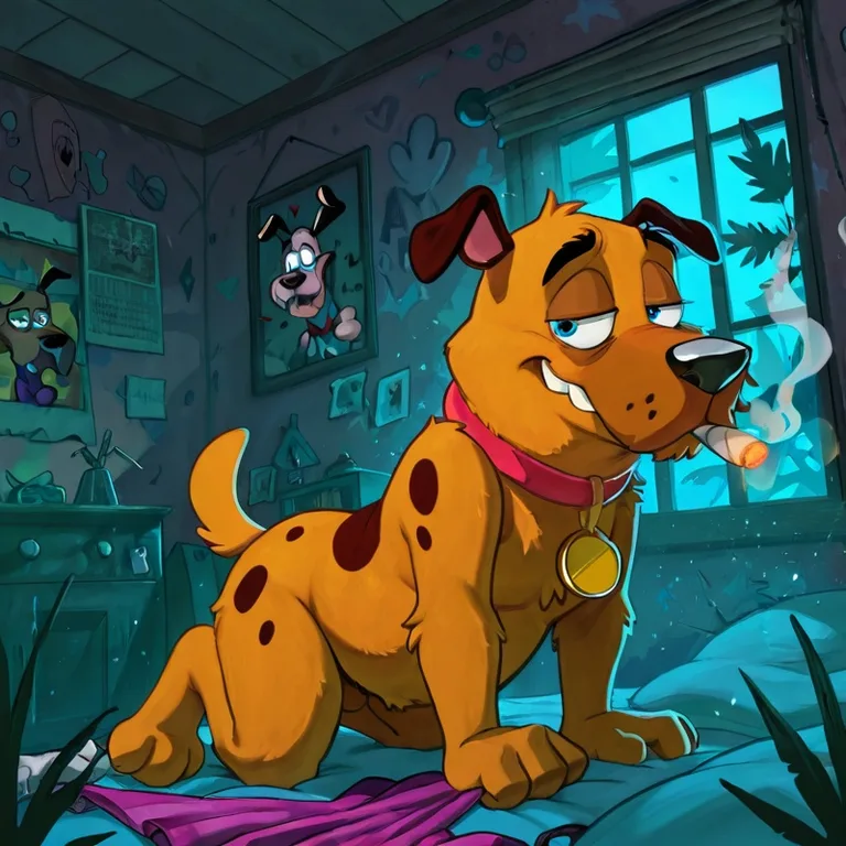 Courage the Cowardly Dog: Stoned and Seductive Anthro