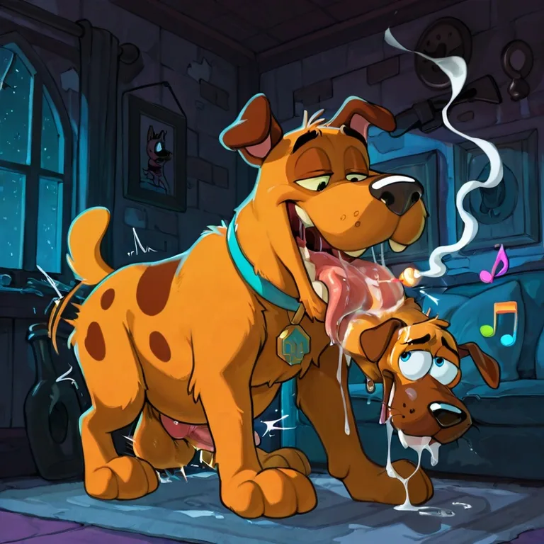 Courage the Cowardly Dog Engaging in Vore Play