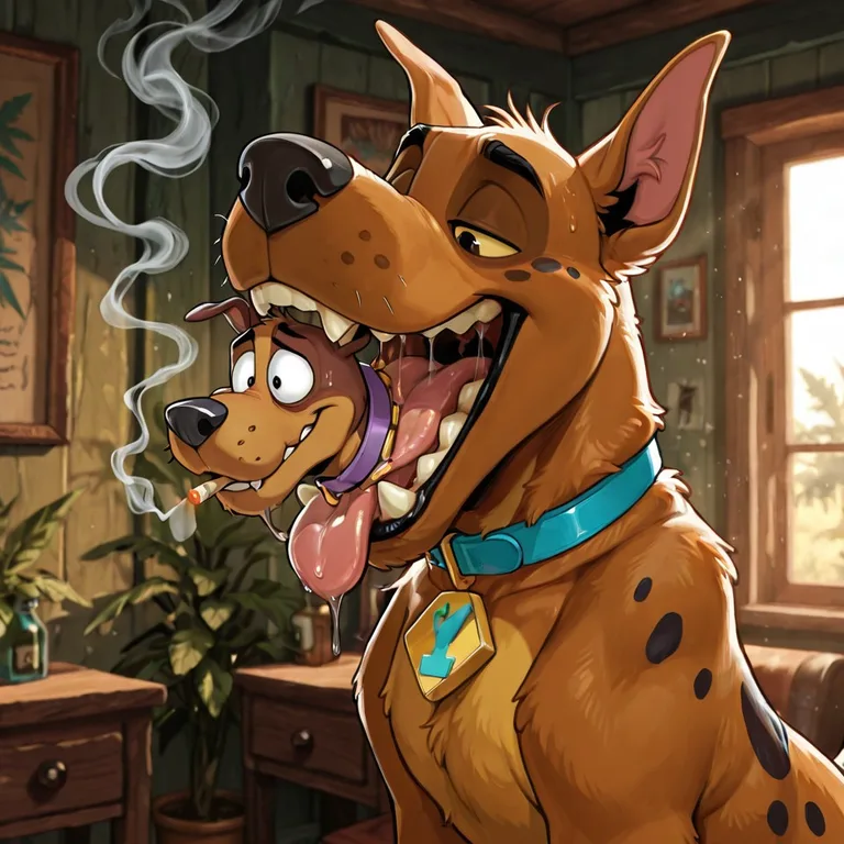 Scooby and Courage in a Cozy Misadventure
