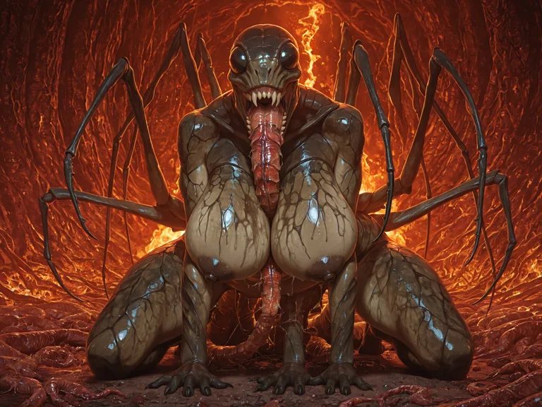 photorealism, fellatio_horror, insectophilia, parasite_leech