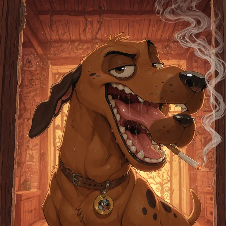 Courage the Cowardly Dog Smoking Marijuana Smoking_marijuana