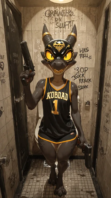 Intimidating Female Kobold Gangster