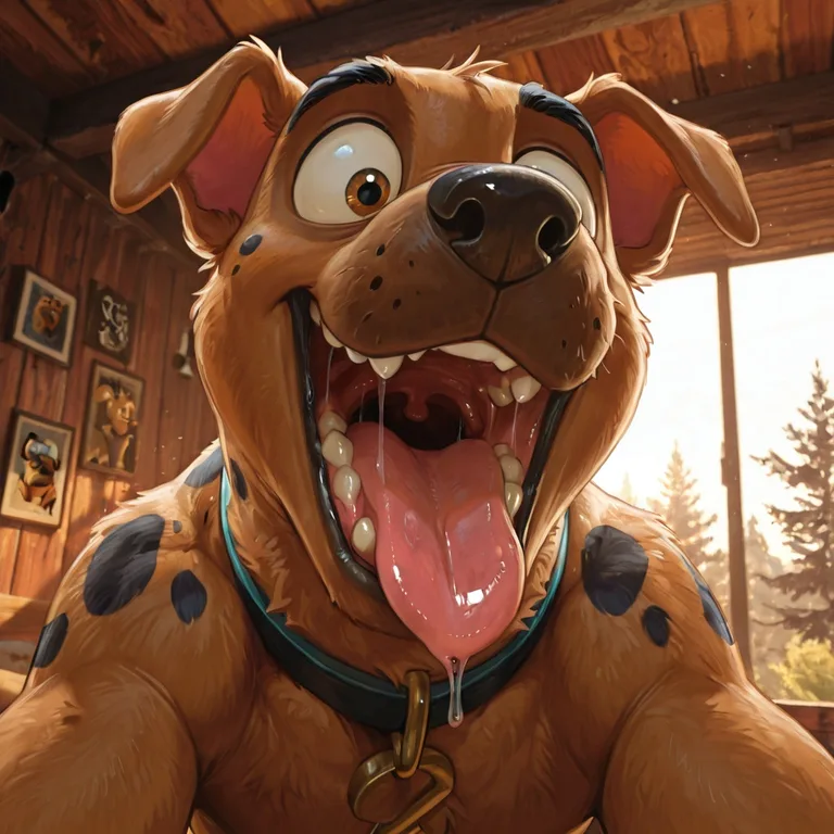 Courageous Dog Ready for Vore Adventure
