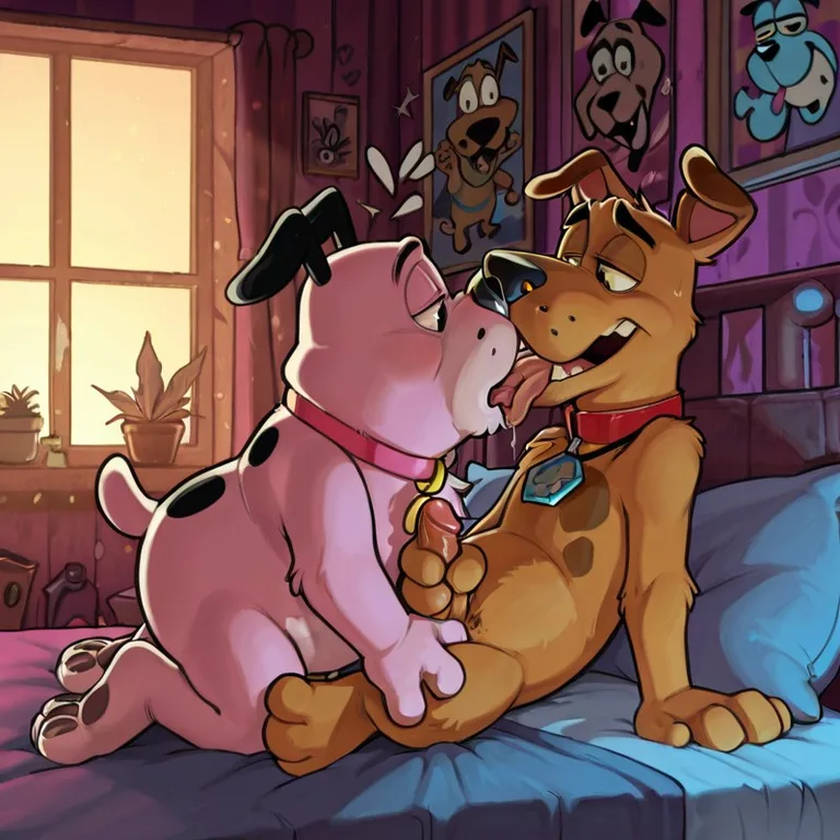 Courage the Cowardly Dog Stoned and Aroused