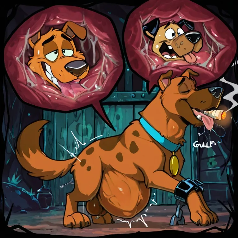 Courage the Cowardly Dog in Vore Scene