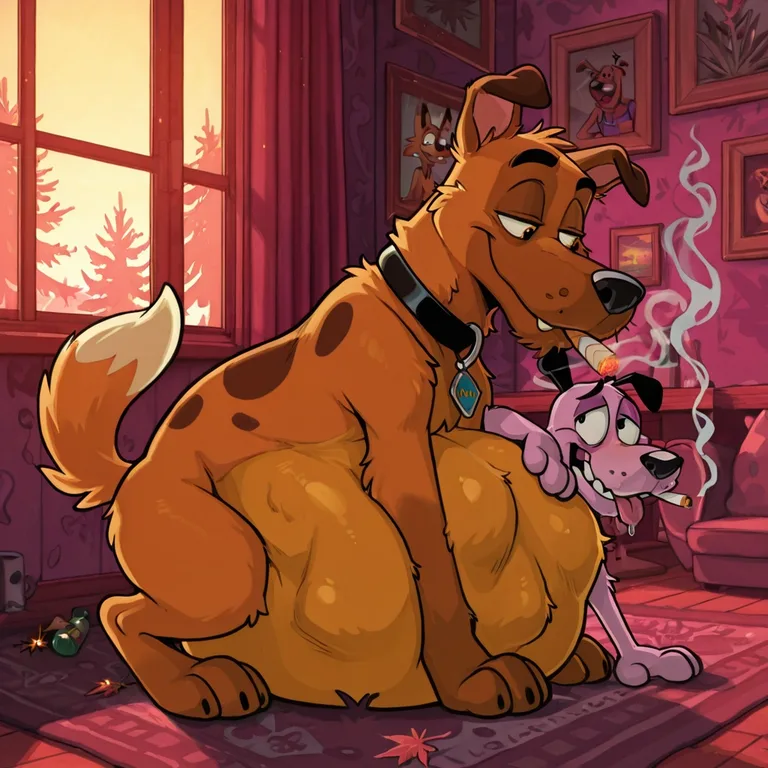 Courage the Cowardly Dog and Scooby Doo