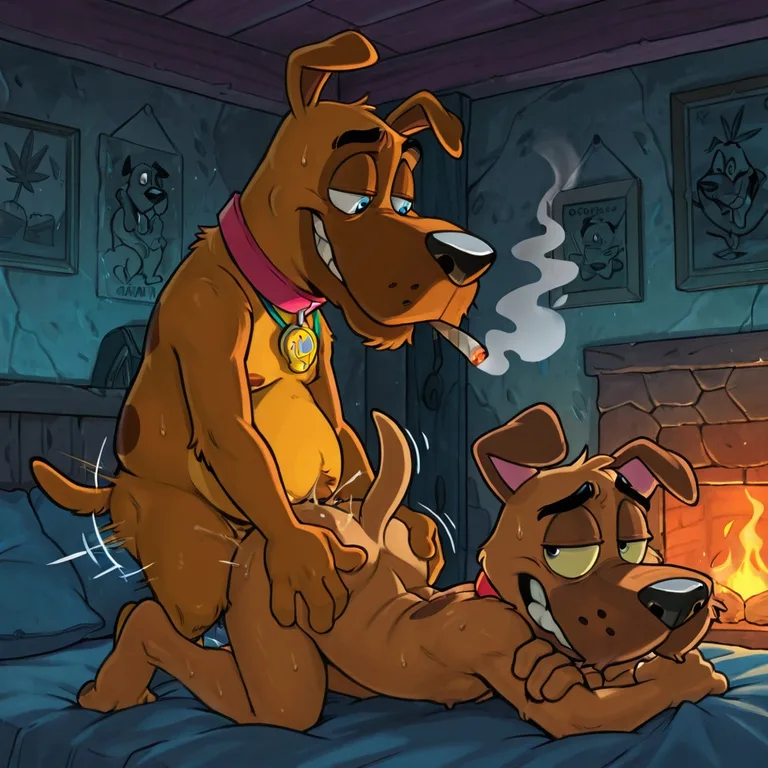 Courage the Cowardly Dog Stoned Smoking Marijuana