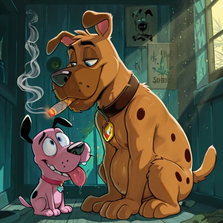 Courage the Cowardly Dog Nude Stoner Character