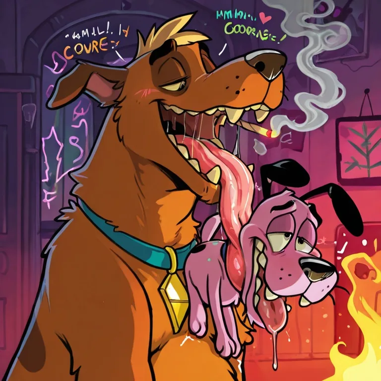 Courage the Cowardly Dog and Scooby-Doo's Stoner Adventure