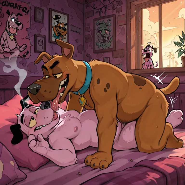 Courage the Cowardly Dog in Raunchy Stoner Scene