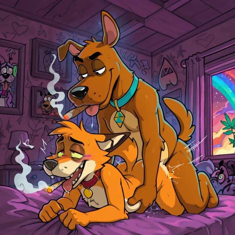 Courage the Cowardly Dog in Romantic Stoner Scene
