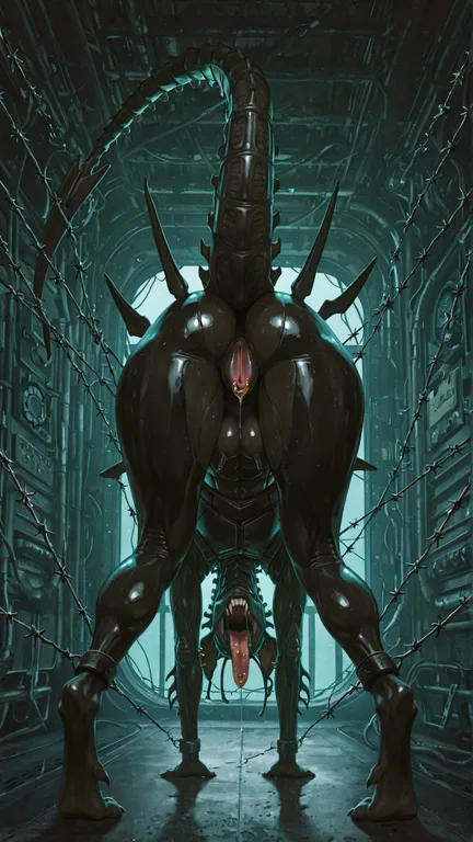 Alien Insectoid Warrior in Submarine