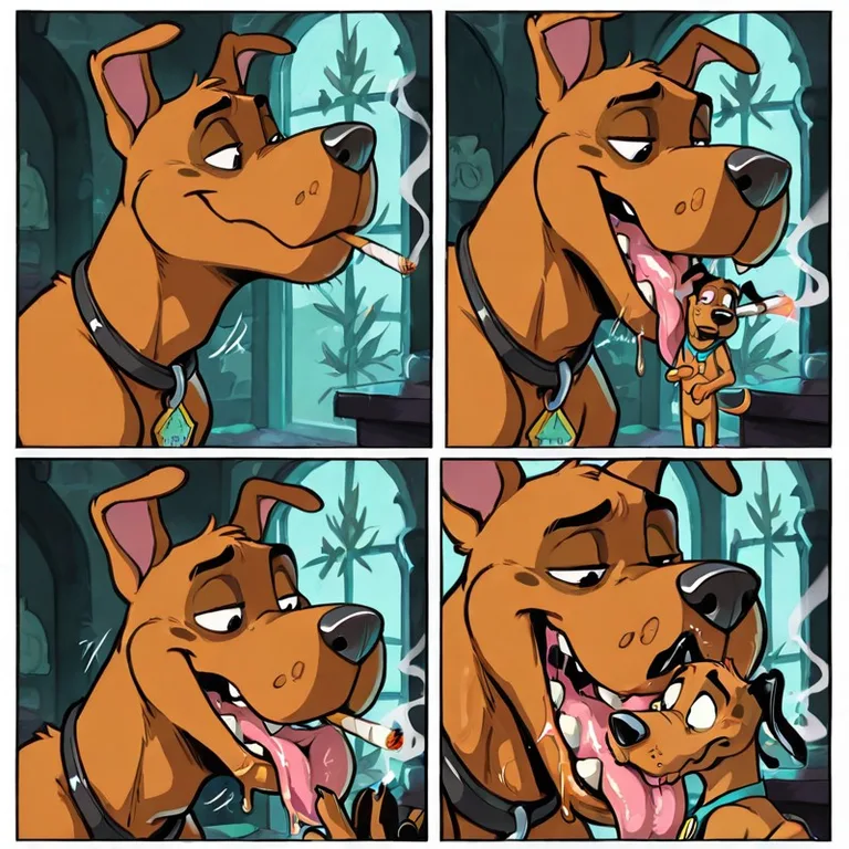 Scooby Doo Swallowing Courage Whole Alive