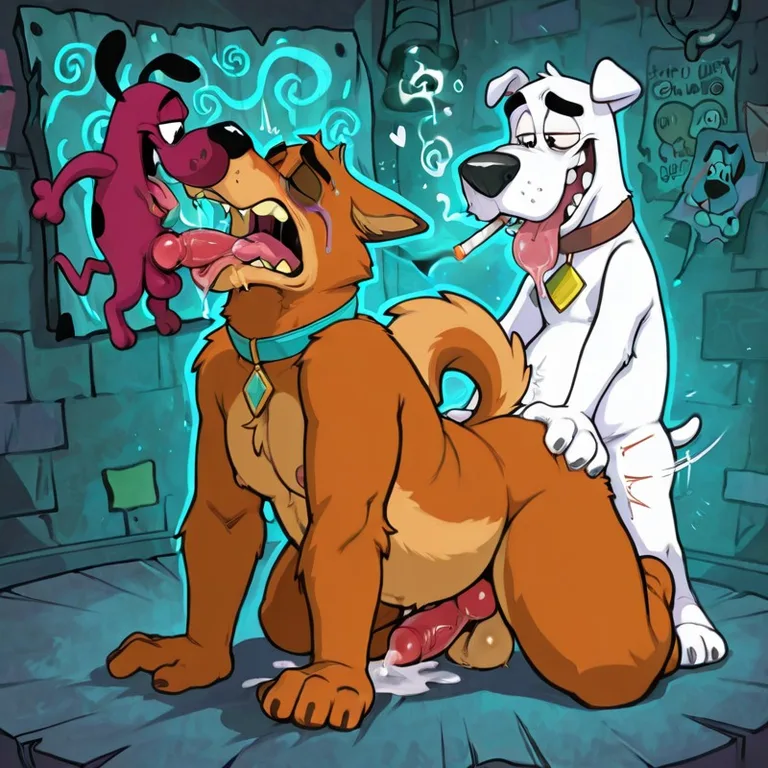 Anthro Dog-Fox-Wolf-Otter: Seductive Pose