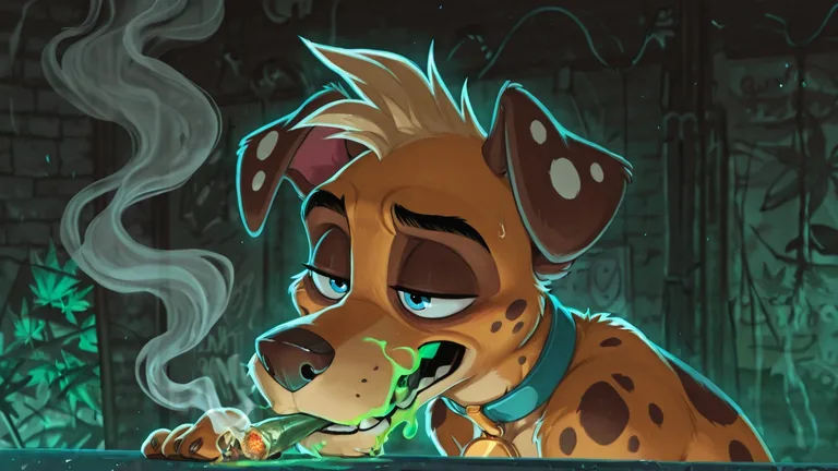 Anthro Courage the Cowardly Dog Scooby Fox Lupin