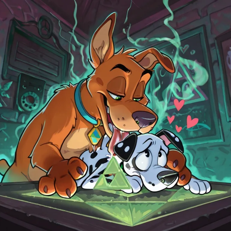 Courage the Cowardly Dog: Neon Spotted Dalmatian