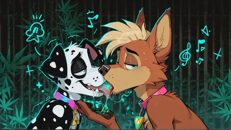 Hypnotic Gay Anthro Dalmatian Stoner