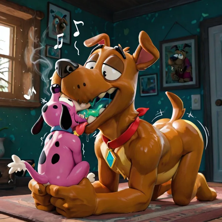Courage the Cowardly Dog Stoner Scene 3D