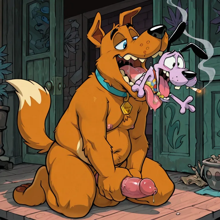 Courage the Cowardly Dog Stoner Art