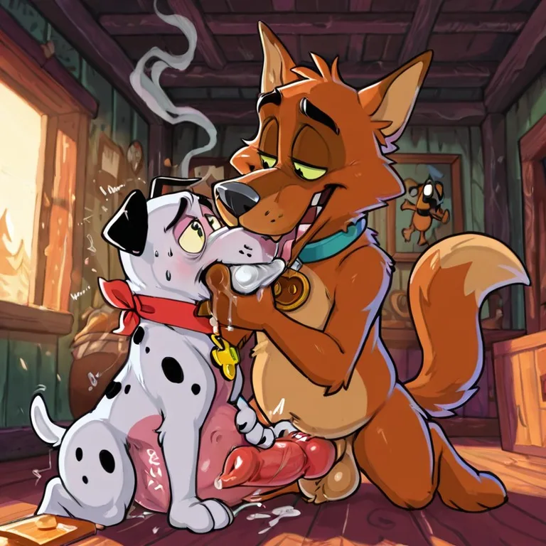 Courage the Cowardly Dog in Surreal Nightmare