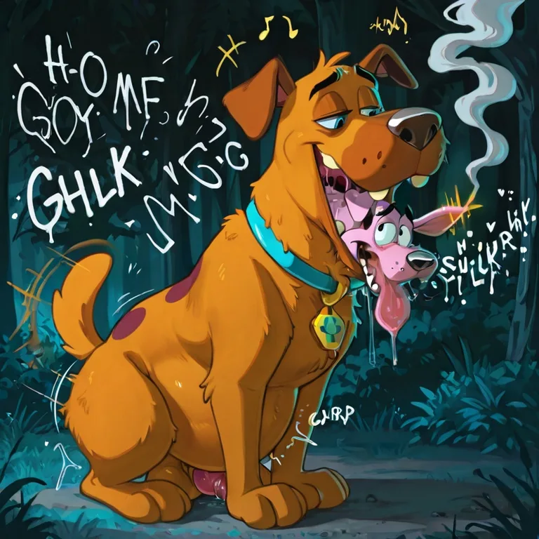 Courage the Cowardly Dog Gay Threesome