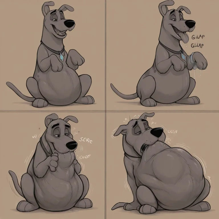 Courage the Cowardly Dog in Scooby-Doo Adventure
