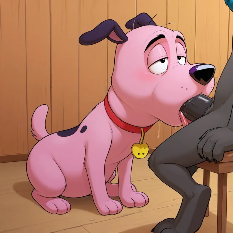 Courage the Cowardly Dog in Oral Vore Scene