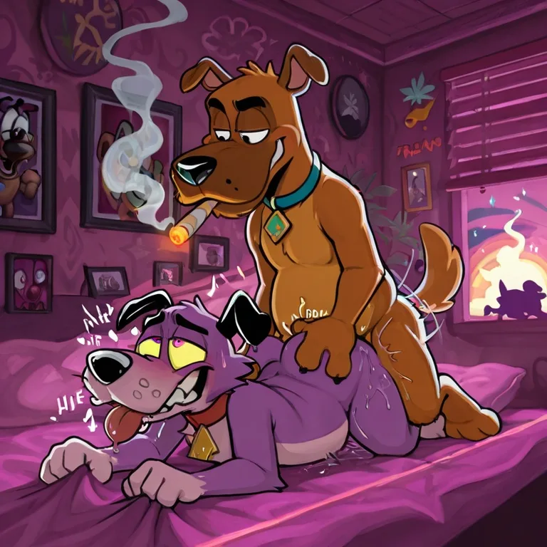 Courage the Cowardly Dog Toony Fox and Otter Duo
