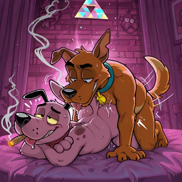 Courage the Cowardly Dog in Romantic Stoner Scene