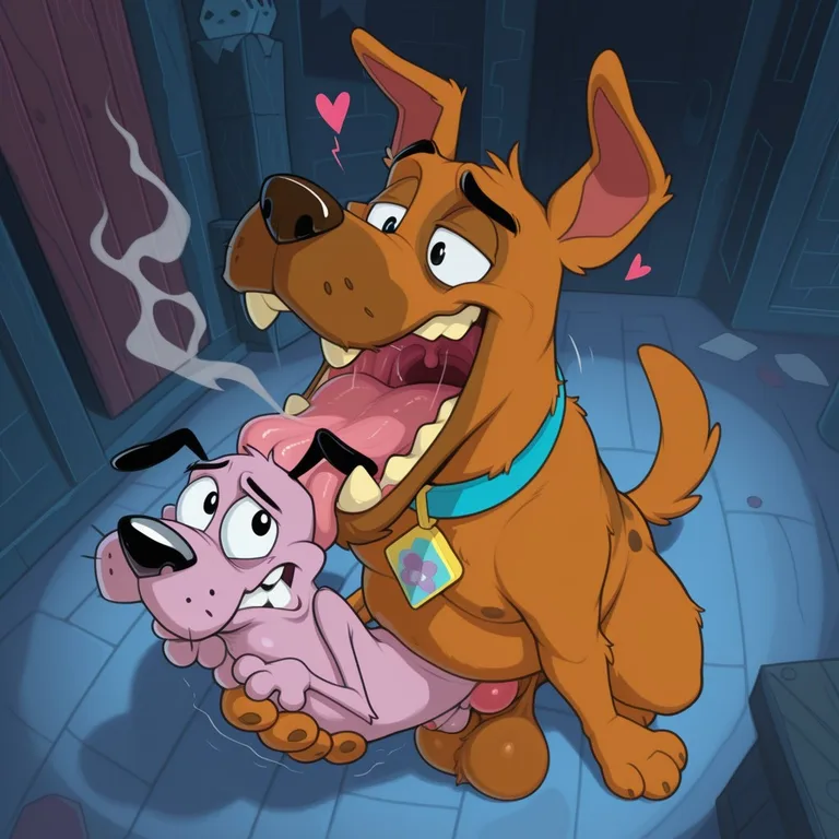 Courage the Cowardly Dog Stoner Art Male