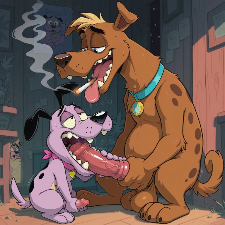Courage the Cowardly Dog Stoner Fox Gay Male