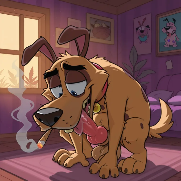 Courage the Cowardly Dog: Stoner Toon Enjoying Nature