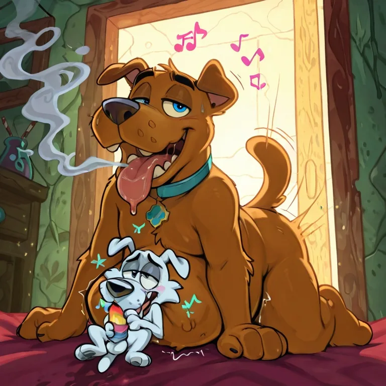 Courage the Cowardly Dog in Ecstatic Vore Orgy