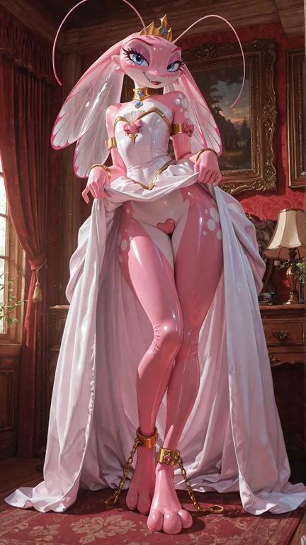 Mantis Concubine Flaunting in Royal Bedroom