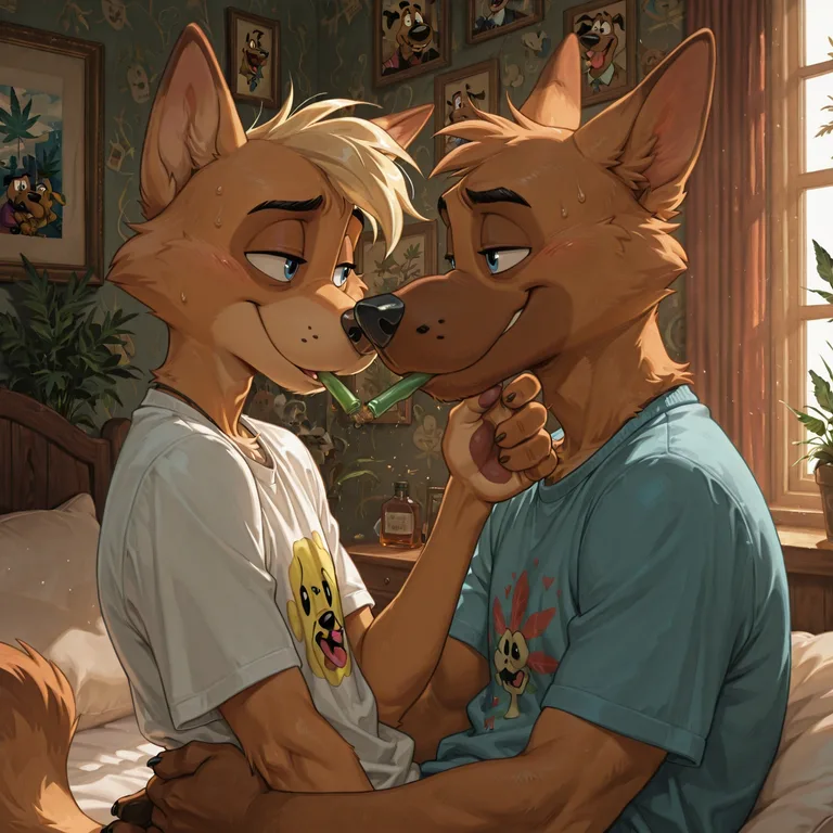 Courage the Cowardly Dog as Stoner Furry Couple