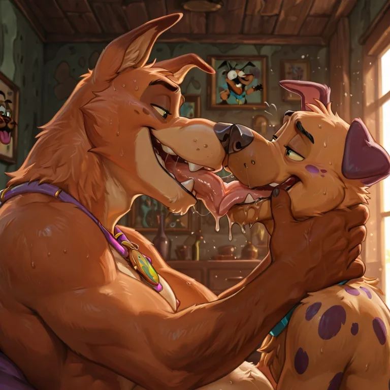 Males Engaging in Passionate Intimacy