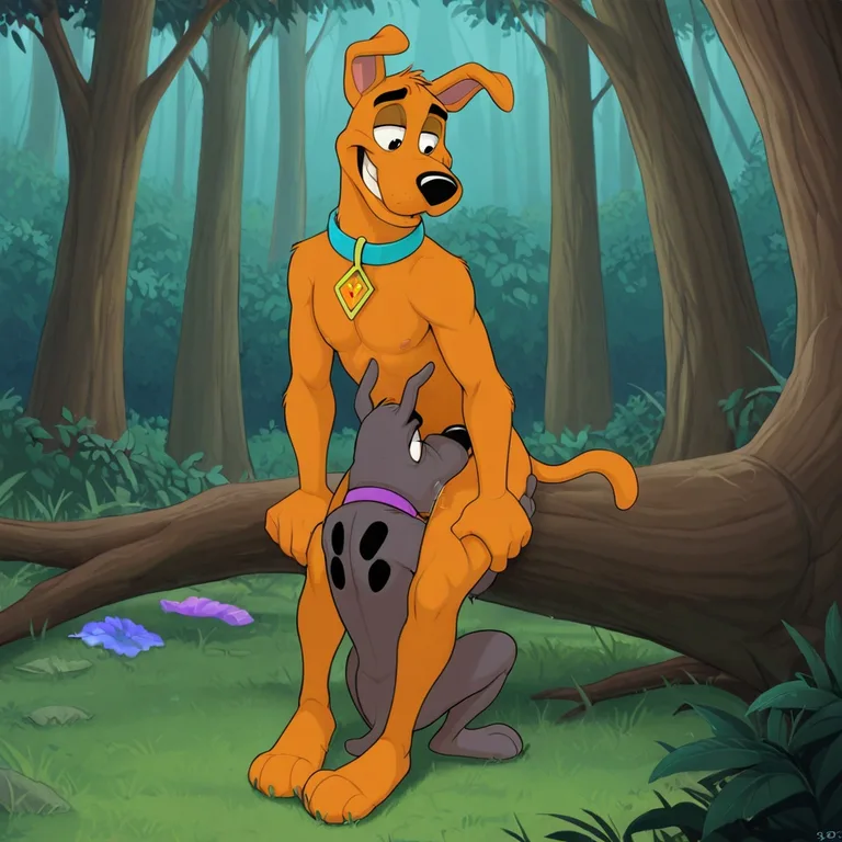 Courage the Cowardly Dog in Gangbang Scene