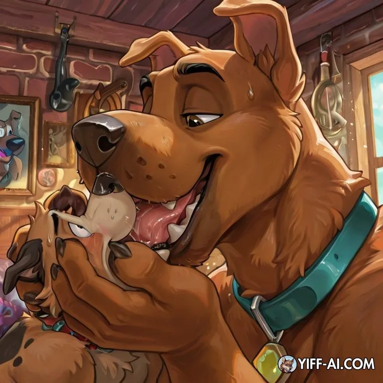 Courage the Cowardly Dog Being Swallowed by Anthro