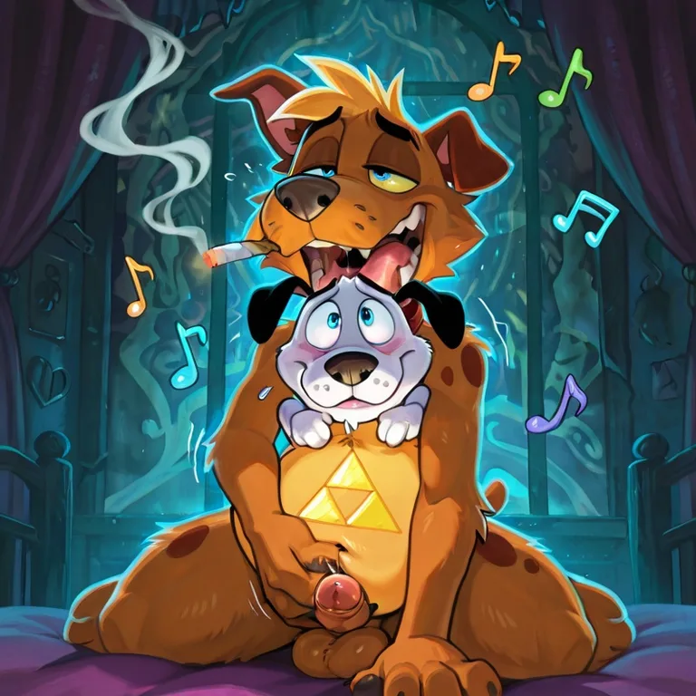 Courage the Cowardly Dog in Hypnotic Vore Scene