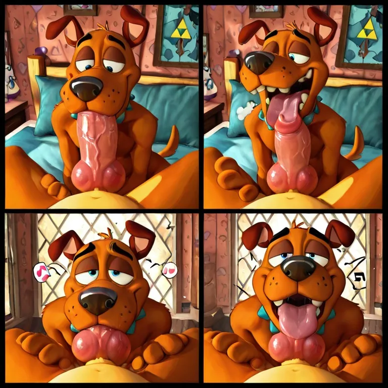 Courage the Cowardly Dog Character Portrait 3d