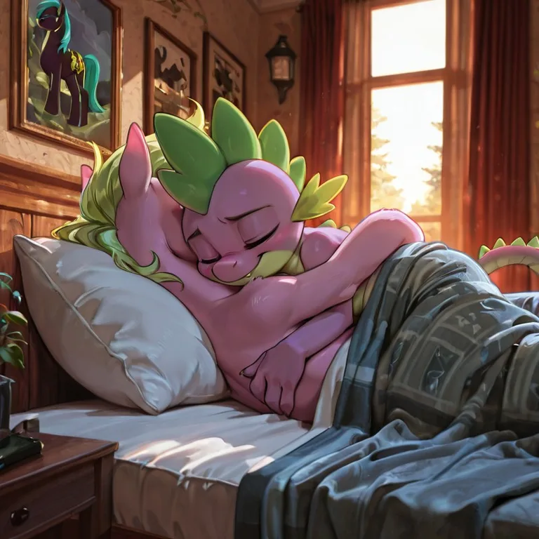 Pony Duo Cuddling Together