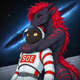 Interspecies Duo in Galactic Struggle