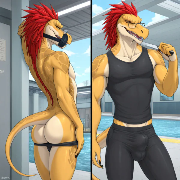 Alien Inmate Stripping in Jail Cell