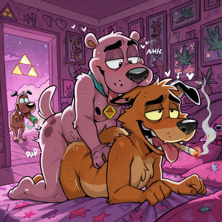 Courage the Cowardly Dog in Romantic Stoner Scene