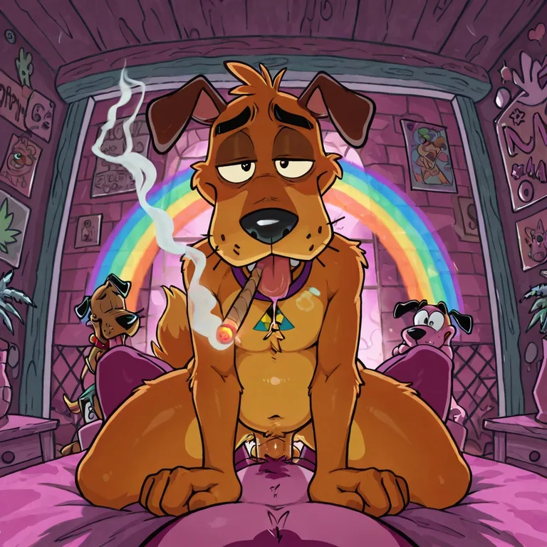 Courage the Cowardly Dog and Scooby Doo Romance